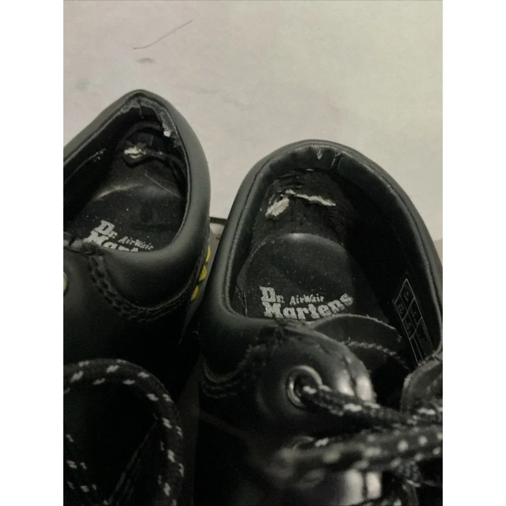 Dr. Martens Quad Platform Oxford Shoes Black Leather Women US 8 UK 6 EU 39 WEAR